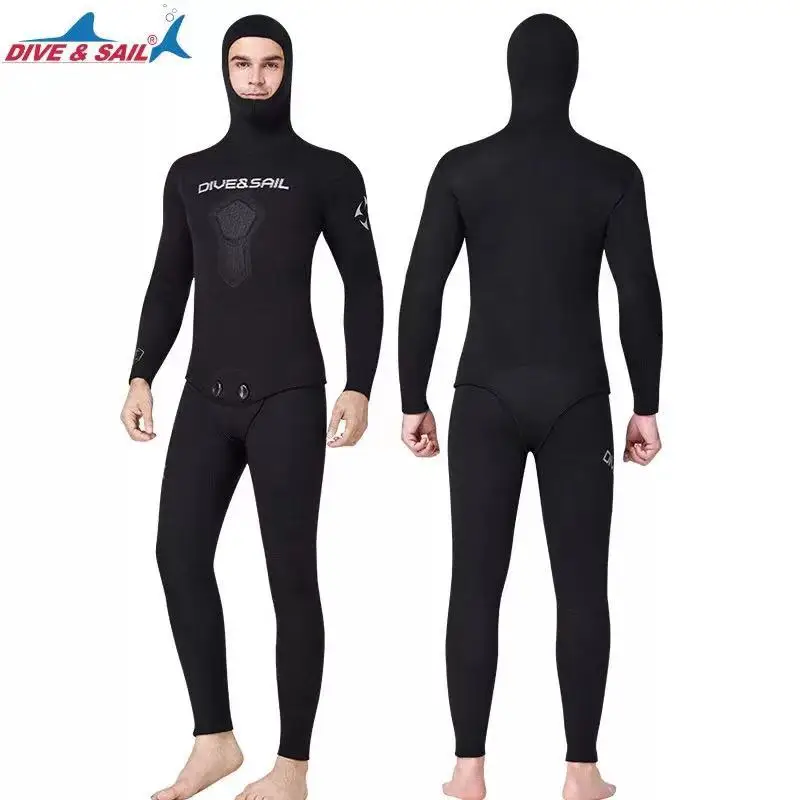 Man 7mm Neoprene Hooded 2 Piece Super Stretch Camouflage Fullsuit for Freediving Snorkeling Swimming Spearfishing Wetsuit
Man 7mm Neoprene Hooded 2 Piece Super Stretch Camouflage Fullsuit for Freediving Snorkeling Swimming Spearfishing Wetsuit