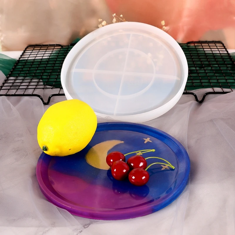 Large Round Resin Coaster Molds Silicone Tray Fruit Tea Cup Mat Dish Resin Mold 
Large Round Resin Coaster Molds Silicone Tray Fruit Tea Cup Mat Dish Resin Mold