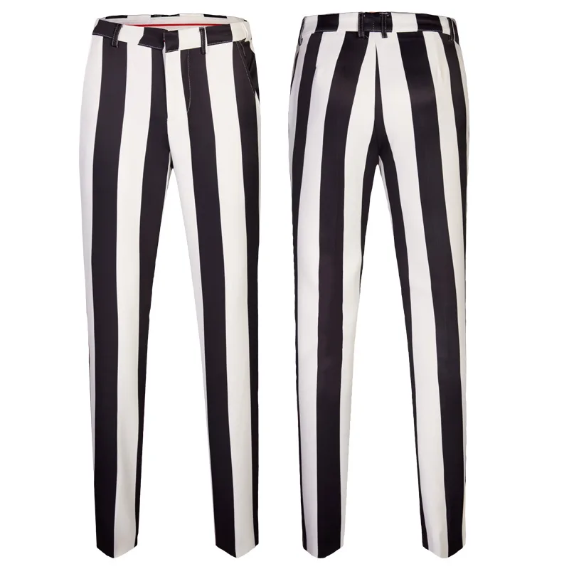 2020 men's suit in black and white striped suit two flower suit studio host singer performance
2020 men's suit in black and white striped suit two flower suit studio host singer performance