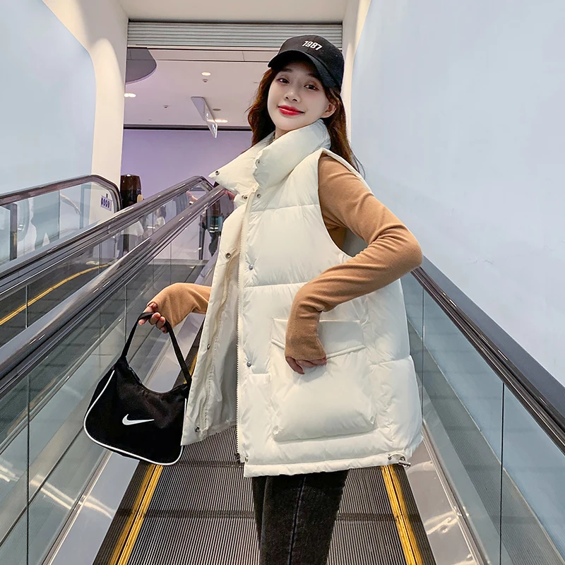 2021 New Waistcoat Spring And Autumn Fashion Wild Sleeveless Padded Jacket Women's Clothing Thick Warm Female Vest
2021 New Waistcoat Spring And Autumn Fashion Wild Sleeveless Padded Jacket Women's Clothing Thick Warm Female Vest