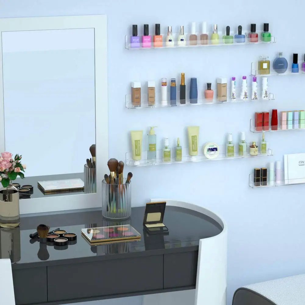 Wall-mounted Transparent Nail Poles Display Rack Plastic Layers Nail Polish Storage Rack Shelf Storage Organizer Manicure Holder
Wall-mounted Transparent Nail Poles Display Rack Plastic Layers Nail Polish Storage Rack Shelf Storage Organizer Manicure Holder