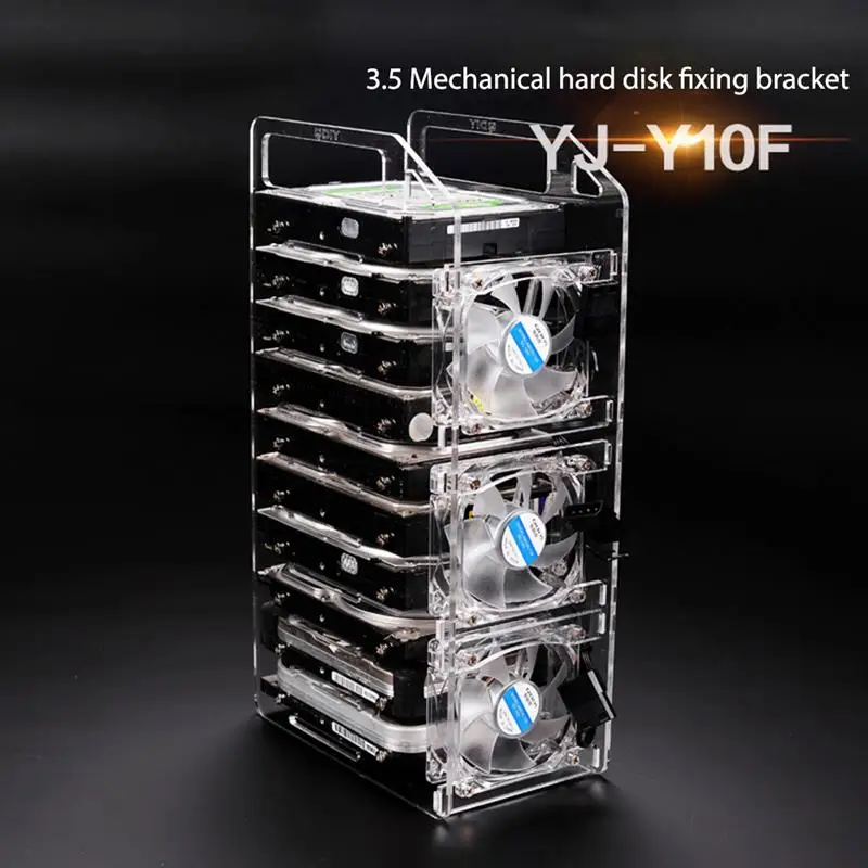 Hard Disk Shelf Acrylic Transparent Hard Disk Shelf Desktop Computer External Storage Box HDD Cage for 3 4 6 10 Hard Disk
Hard Disk Shelf Acrylic Transparent Hard Disk Shelf Desktop Computer External Storage Box HDD Cage for 3 4 6 10 Hard Disk