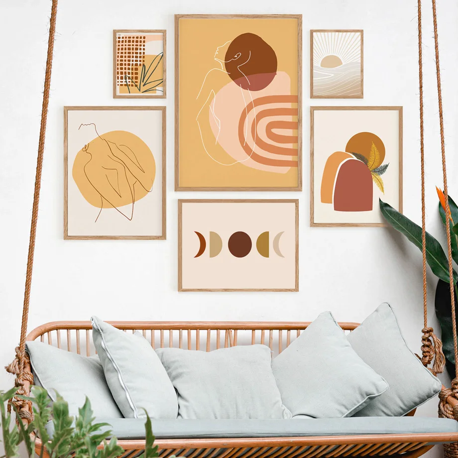 Abstract Figure Sunrise Plant Leaves Boho Wall Art Canvas Painting Nordic Posters And Prints Wall Pictures For Living Room Decor
Abstract Figure Sunrise Plant Leaves Boho Wall Art Canvas Painting Nordic Posters And Prints Wall Pictures For Living Room Decor