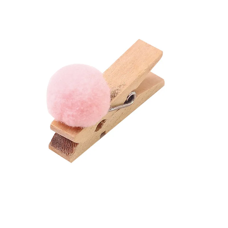 10 Pcs/Set Creative Pink and Blue Hairball Wooden Clip Photo Clips with Hemp Rope Party Decoration Clip 
10 Pcs/Set Creative Pink and Blue Hairball Wooden Clip Photo Clips with Hemp Rope Party Decoration Clip