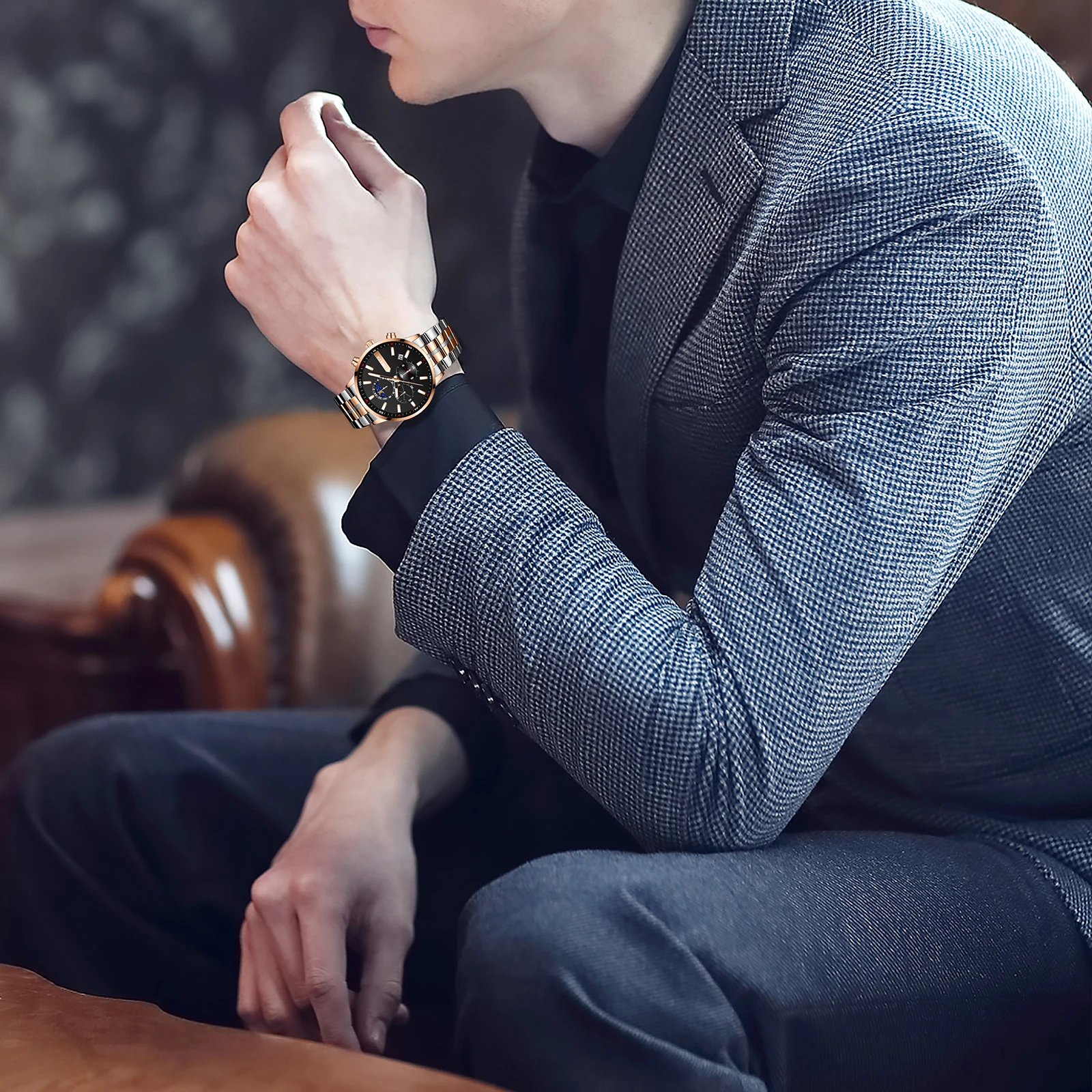 2021 New Men Watch Business Waterproof Blue Fashion Man Quartz Watches Chronograph Relogios Casual Relojes Para Hombre
2021 New Men Watch Business Waterproof Blue Fashion Man Quartz Watches Chronograph Relogios Casual Relojes Para Hombre