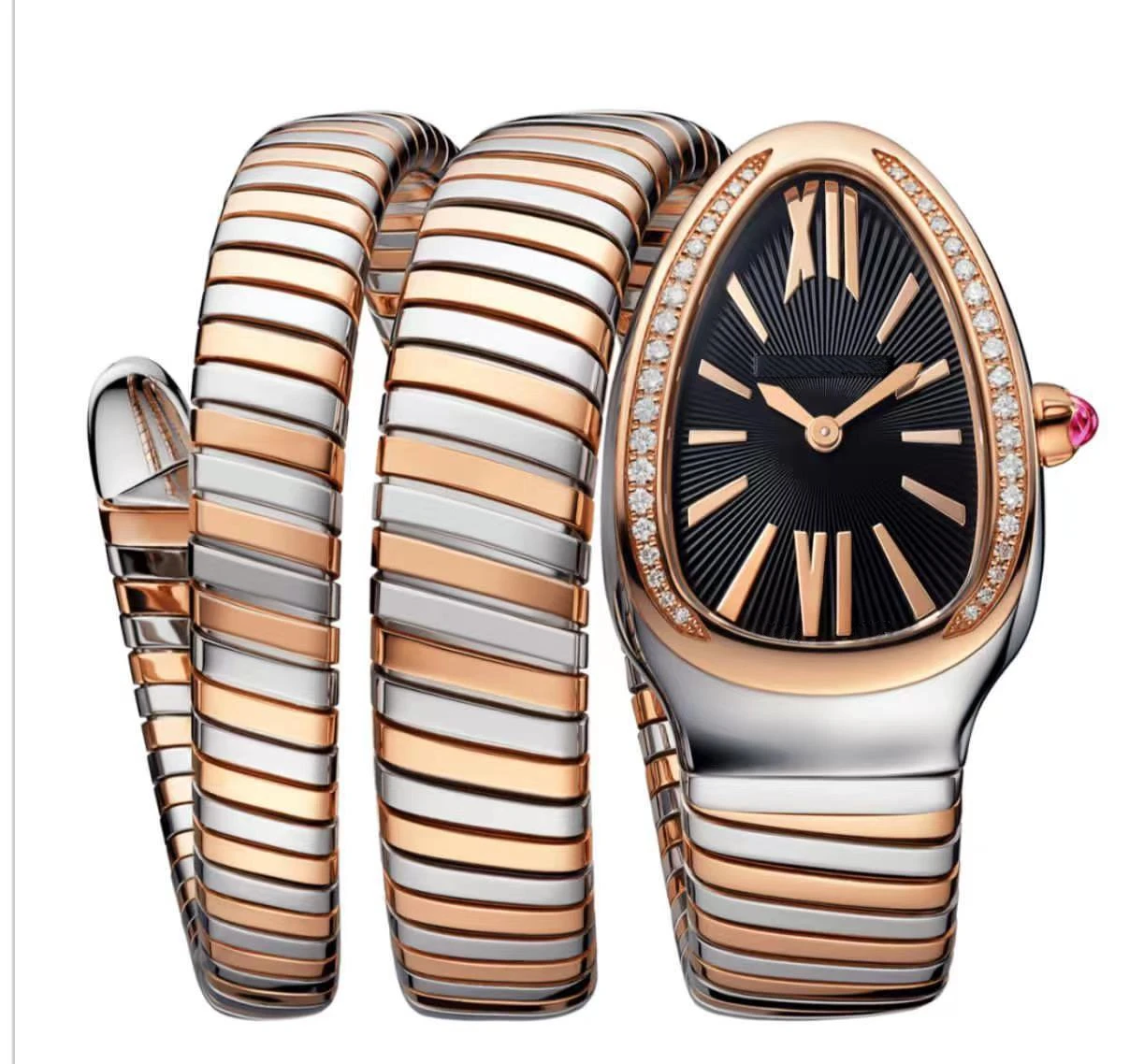 Women Snake Silver Rose Gold Long Bracelet Diamonds Bezel Rome Quartz Stainless Steel Lady Sapphire Crystal
Women Snake Silver Rose Gold Long Bracelet Diamonds Bezel Rome Quartz Stainless Steel Lady Sapphire Crystal
