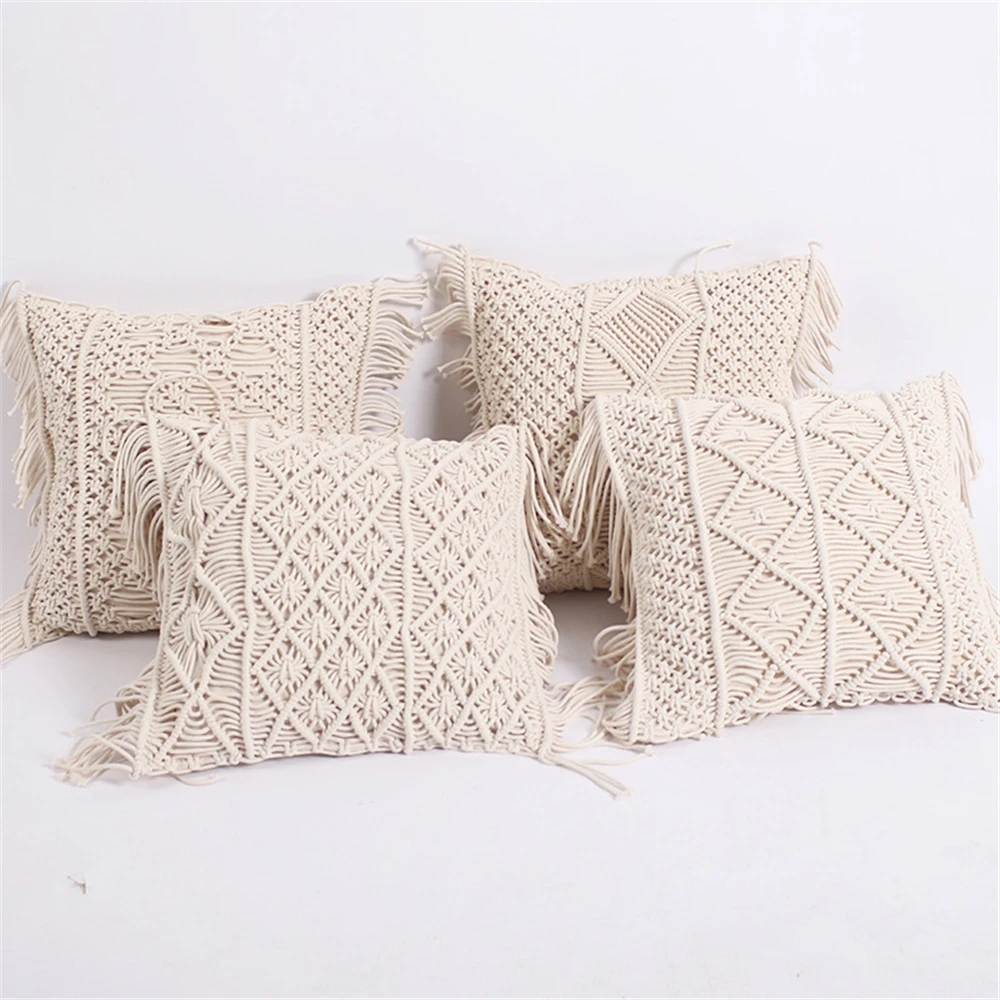 Creative Cotton Rope Handwoven Tassel Pillowcase Pillow Case Living Room Bedroom Decor Home Decoration Accessories
Creative Cotton Rope Handwoven Tassel Pillowcase Pillow Case Living Room Bedroom Decor Home Decoration Accessories