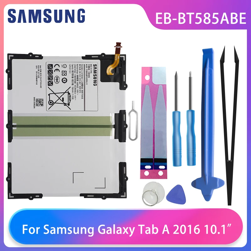 Original Samsung Galaxy Tab A 10.1“ 2016 T580 SM-T585C T585 T580N Tablet Battery EB-BT585ABE 7300mAh With Free Tools AKKU
Original Samsung Galaxy Tab A 10.1“ 2016 T580 SM-T585C T585 T580N Tablet Battery EB-BT585ABE 7300mAh With Free Tools AKKU