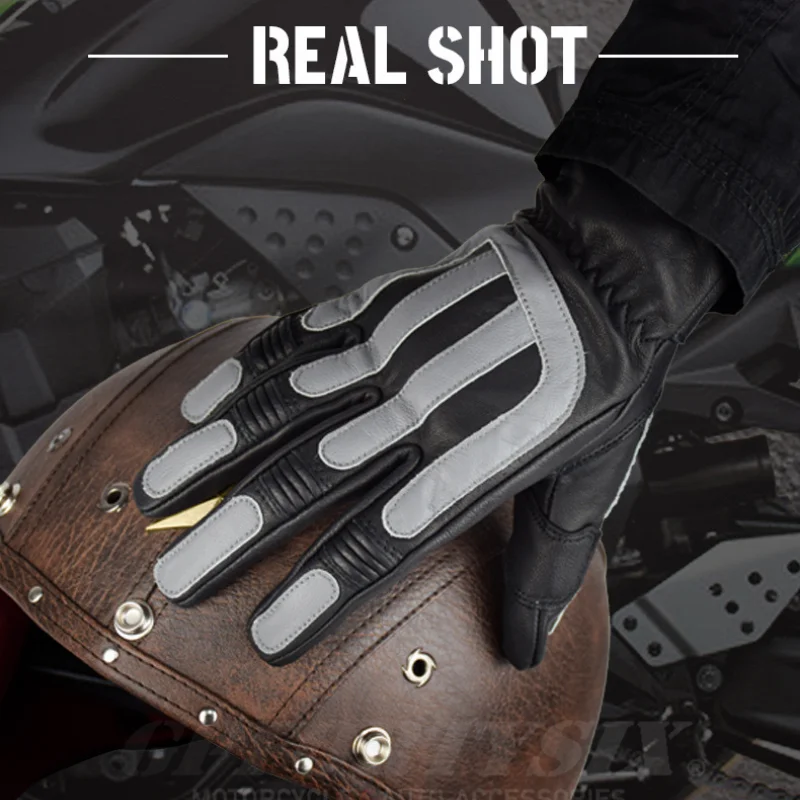 Summer Motorcycle Gloves Men Racing Motorbike Motocross Riding Gloves Leather Motorcycle Breathable Full Finger Gloves Sheepskin
Summer Motorcycle Gloves Men Racing Motorbike Motocross Riding Gloves Leather Motorcycle Breathable Full Finger Gloves Sheepskin
