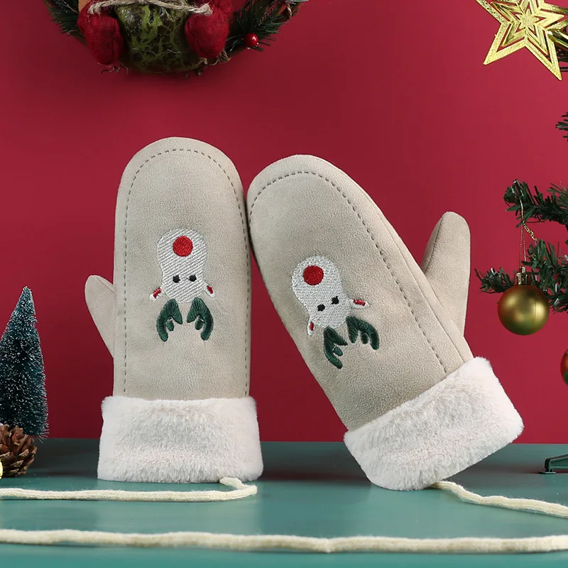 Christmas Gift Elk Fleece Woolen Winter Women Gloves Plus Velvet Thicked Cold Proof And Warm Mittens For Students Ski Gear
Christmas Gift Elk Fleece Woolen Winter Women Gloves Plus Velvet Thicked Cold Proof And Warm Mittens For Students Ski Gear