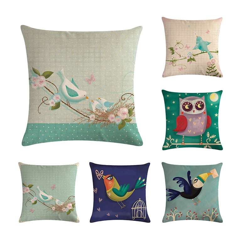 Cartoon Animal Throw Pillow Cover Home Office Sofa Decor Bird Cotton Linen 45x45cm Owl Dogs Cushion Cover
Cartoon Animal Throw Pillow Cover Home Office Sofa Decor Bird Cotton Linen 45x45cm Owl Dogs Cushion Cover
