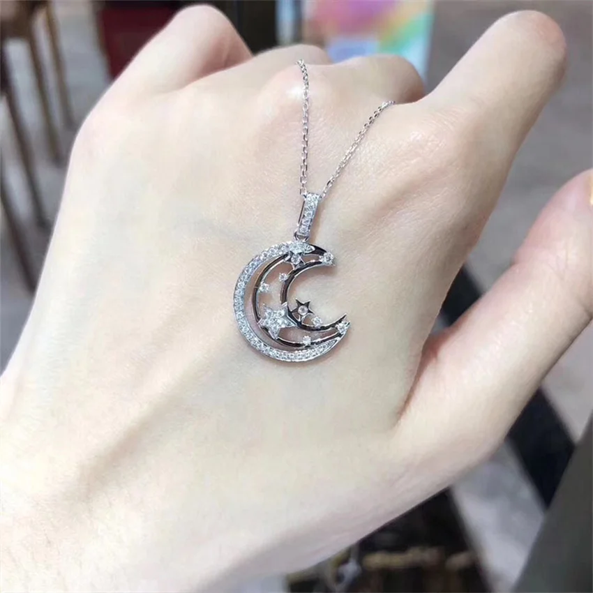 2021 New Fashion Women Star Moon Pendant Clavicle Chain Necklace Women Sexy Party Shining Star Moon Pendant Necklace Jewelry
2021 New Fashion Women Star Moon Pendant Clavicle Chain Necklace Women Sexy Party Shining Star Moon Pendant Necklace Jewelry