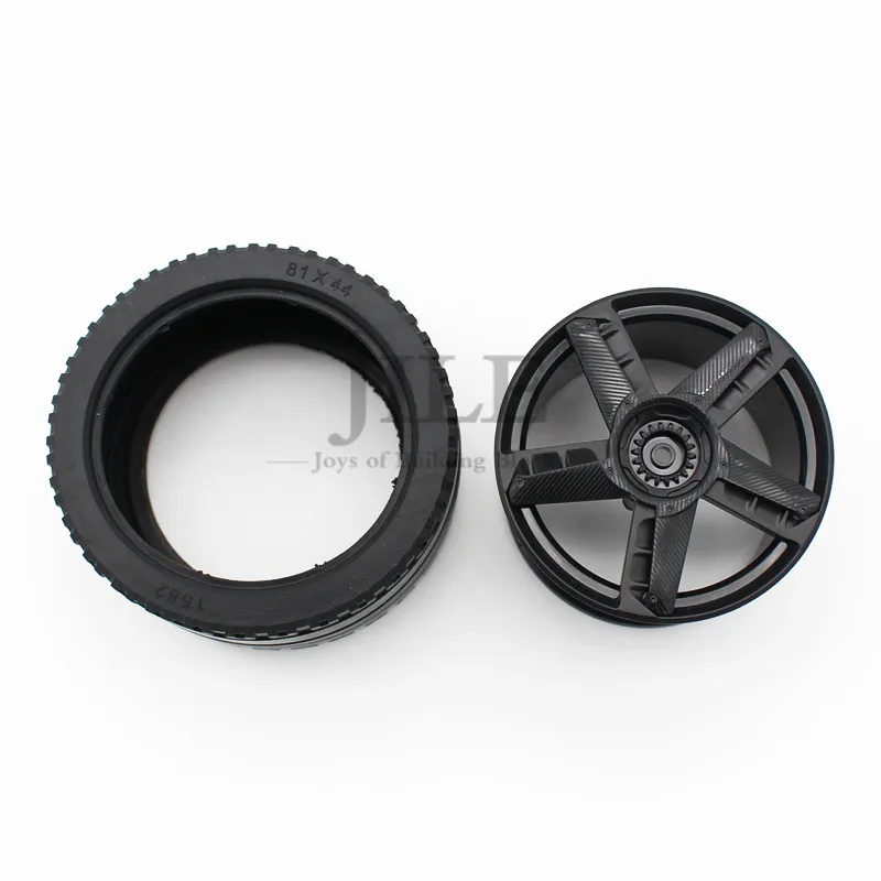 

Technology Wheel 62.3x42mm Racing Large with Tire 81.6x44 ZR High-Tech Tread 37383 68577 23799 MOC 39933 Car Building Blocks