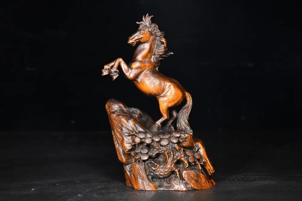Home Decor 6" China Collection Old Boxwood Chinese Zodiac Horse Statue Mount immediately run Implication Success
Home Decor 6" China Collection Old Boxwood Chinese Zodiac Horse Statue Mount immediately run Implication Success