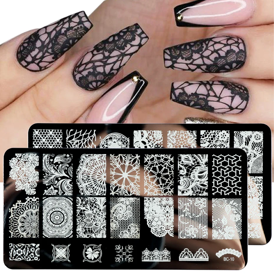 Nail Stamping Plates All for Manicure Polish Printing Stencils Nails Tools Design Nail Art Molds Lace Flowers Stamp Templates
Nail Stamping Plates All for Manicure Polish Printing Stencils Nails Tools Design Nail Art Molds Lace Flowers Stamp Templates