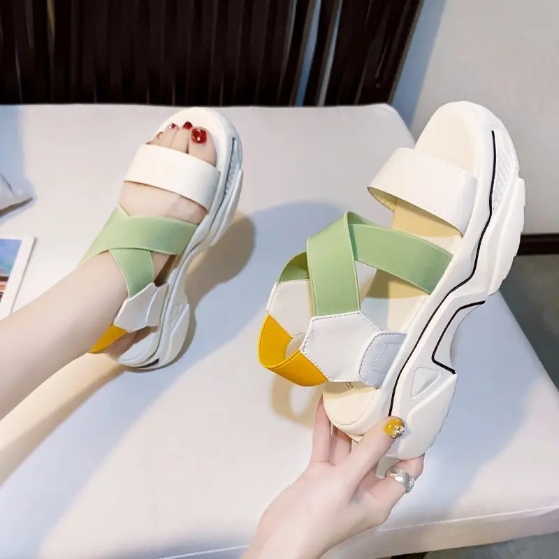 Women's Sandals Platform Summer Shoes Ladies 2021 Sneakers Sandals Buckle Strap Hook Loop Woman Fashion Thick Bottom Female Shoe
Women's Sandals Platform Summer Shoes Ladies 2021 Sneakers Sandals Buckle Strap Hook Loop Woman Fashion Thick Bottom Female Shoe