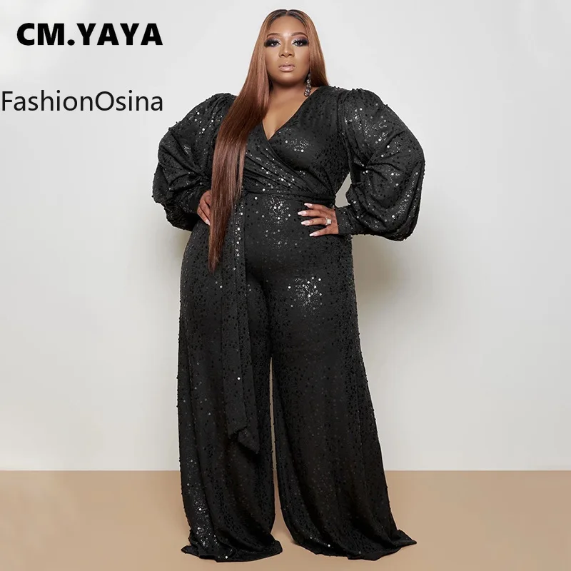 F.O Sequins Splicing Jumpsuit for Women plus size L-4XL Sexy Club Party V-neck Lantern Sleeve One Piece Overall Romper 2021
F.O Sequins Splicing Jumpsuit for Women plus size L-4XL Sexy Club Party V-neck Lantern Sleeve One Piece Overall Romper 2021