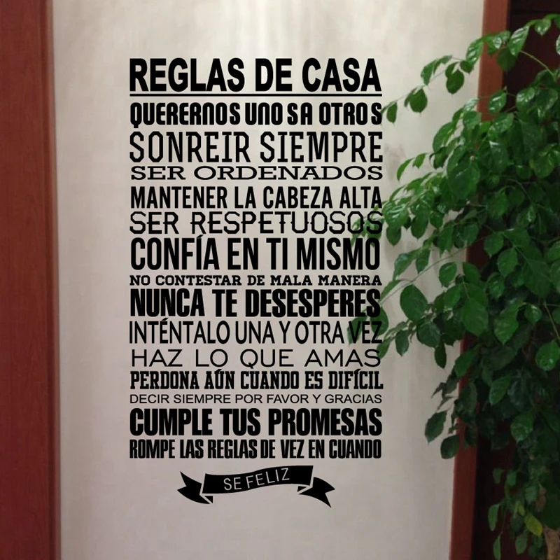 Spanish house rules wall stickers home decor , Vinyl Decal Spanish Version Family Quotes Home Decoration free shipping
Spanish house rules wall stickers home decor , Vinyl Decal Spanish Version Family Quotes Home Decoration free shipping
