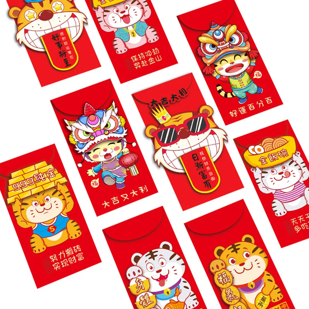 3PcsHongBao Paper Red Envelopes Lucky Red Packet Cute Money Bag Tiger Spring Festival Supplies Chinese New Year Hongbao
3PcsHongBao Paper Red Envelopes Lucky Red Packet Cute Money Bag Tiger Spring Festival Supplies Chinese New Year Hongbao