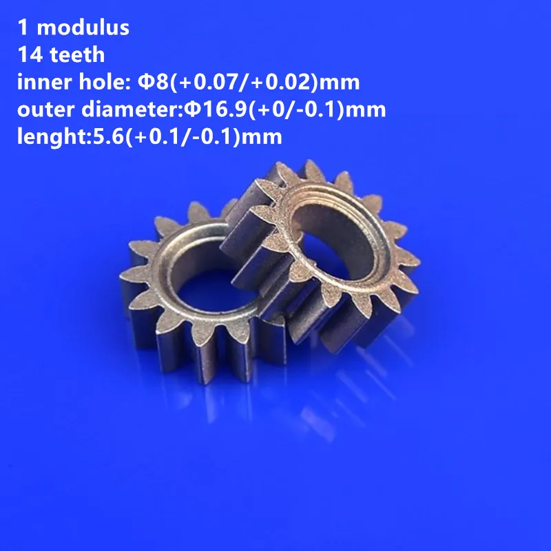 10pcs Powder Metallurgy Gear 1 Modulus 14 Teeth Inner Bore 8mm for Motor Gear Accessories
10pcs Powder Metallurgy Gear 1 Modulus 14 Teeth Inner Bore 8mm for Motor Gear Accessories