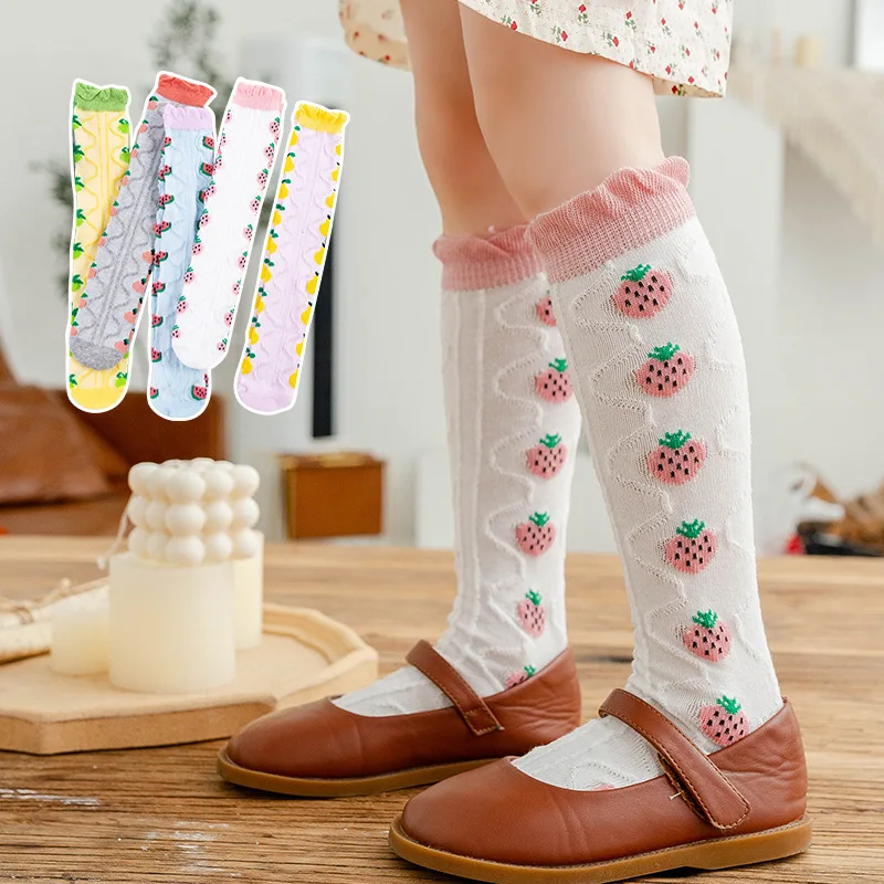 Spring And Summer New Children's Stockings Girls' Socks Lace-In-Tube Cotton Socks Children's Straight Knee-To-Knee Pile Stocking
Spring And Summer New Children's Stockings Girls' Socks Lace-In-Tube Cotton Socks Children's Straight Knee-To-Knee Pile Stocking