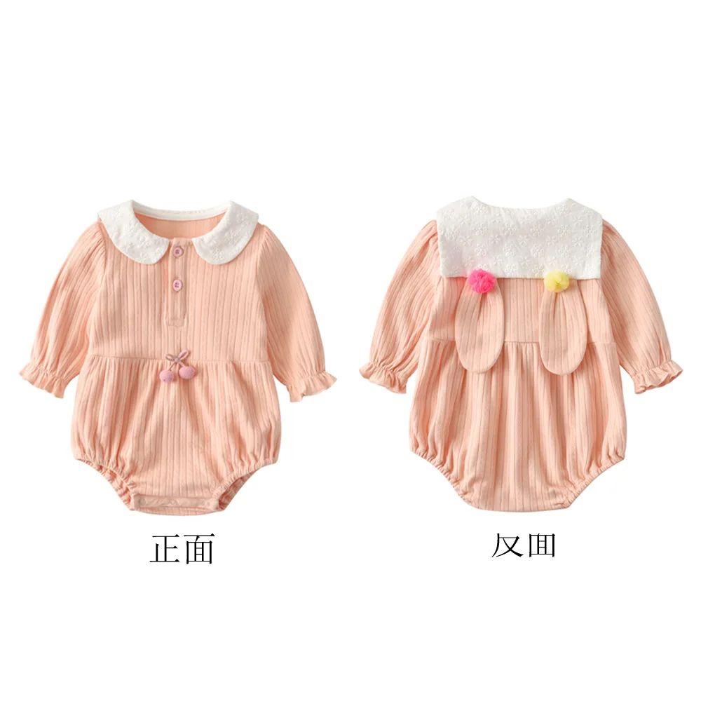 Newborn Baby Girl Triangle Bodysuit, Long Sleeves 3D Bunny Ears Bow Hair Ball Decoration Spring Clothing Playsuit 2020
Newborn Baby Girl Triangle Bodysuit, Long Sleeves 3D Bunny Ears Bow Hair Ball Decoration Spring Clothing Playsuit 2020