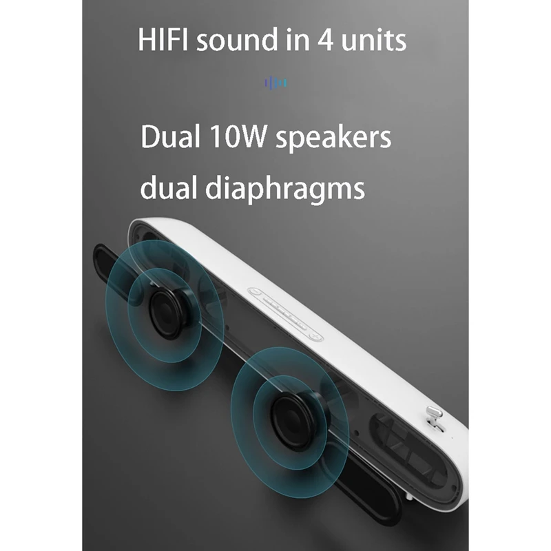 10W TV Sound Bar with Subwoofer Home Surround Stereo SoundBar for PC Theater Wireless Bluetooth Speaker
10W TV Sound Bar with Subwoofer Home Surround Stereo SoundBar for PC Theater Wireless Bluetooth Speaker