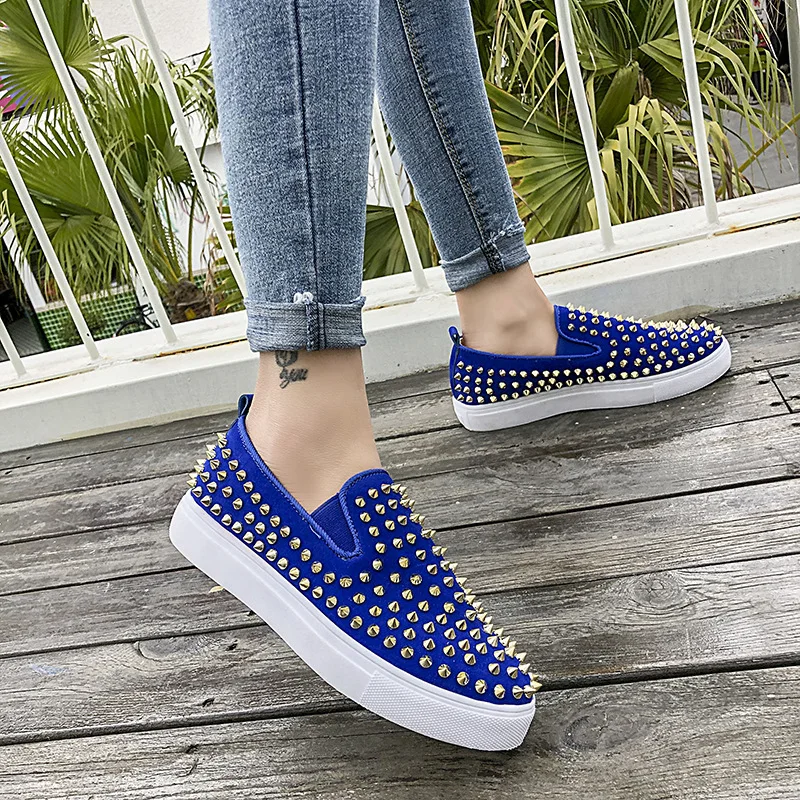 GQPJFI Fashion New Flat Rivet Round Toe Casual Shoes Spring Summer Women Couple Loafers Hiking Shoes Walking Shoes Women's Shoes
GQPJFI Fashion New Flat Rivet Round Toe Casual Shoes Spring Summer Women Couple Loafers Hiking Shoes Walking Shoes Women's Shoes