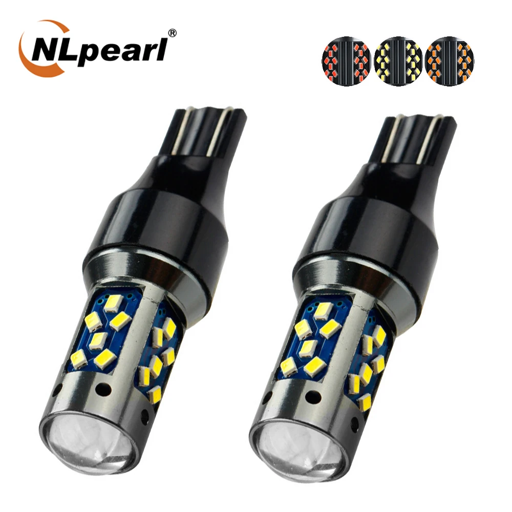 NLpearl 2X Signal Lamp T15 Led 921 912 Bulbs Super Bright 27SMD 2016 Chips T15 W16w Led Canbus Auto Backup Reserve Lights 12V
NLpearl 2X Signal Lamp T15 Led 921 912 Bulbs Super Bright 27SMD 2016 Chips T15 W16w Led Canbus Auto Backup Reserve Lights 12V