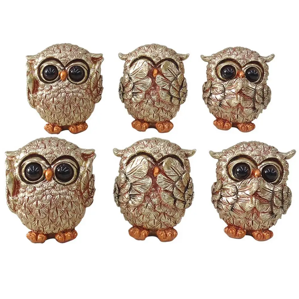 Creativity Owl Statue Durable Resin Desktop Exquisite Mini Decorative Sculpture Home Accessories Crafts
Creativity Owl Statue Durable Resin Desktop Exquisite Mini Decorative Sculpture Home Accessories Crafts