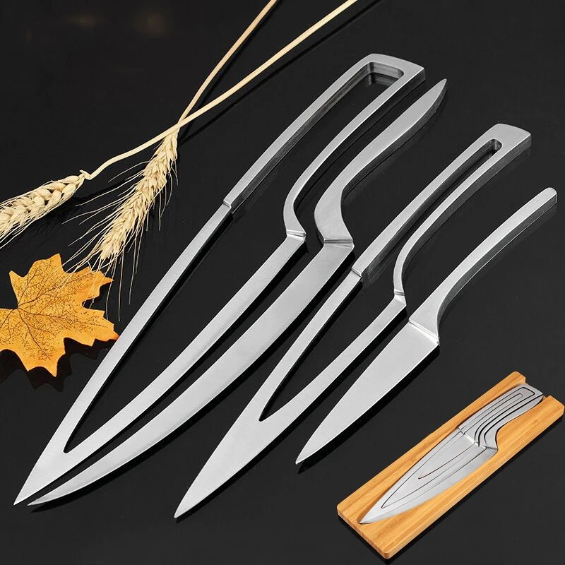 Stainless Steel Knife Set 4 pcs Portable Chef Knife Filleting Paring Santoku Slicing Steak Utility Kitchen Cleaver Knives
Stainless Steel Knife Set 4 pcs Portable Chef Knife Filleting Paring Santoku Slicing Steak Utility Kitchen Cleaver Knives