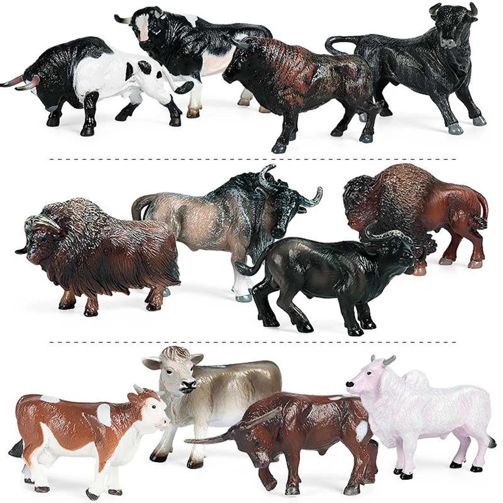Развивающая фигурка коровы с реалистичными животными из искусственного быка 4