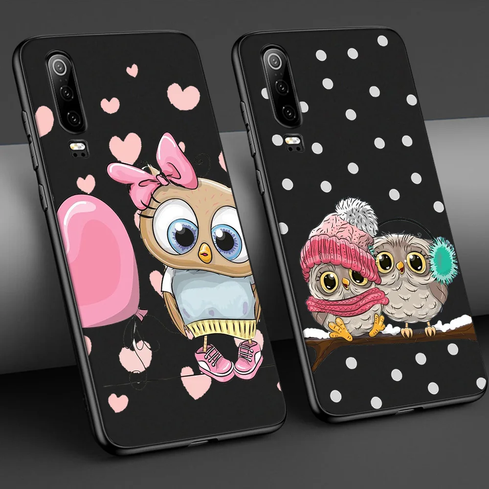 Чехол с совой для Huawei P30 P40 P20 Lite Pro Mate 30 20 P Smart Plus 2019 Honor 9X Nova 6 чехол телефона|Бамперы|