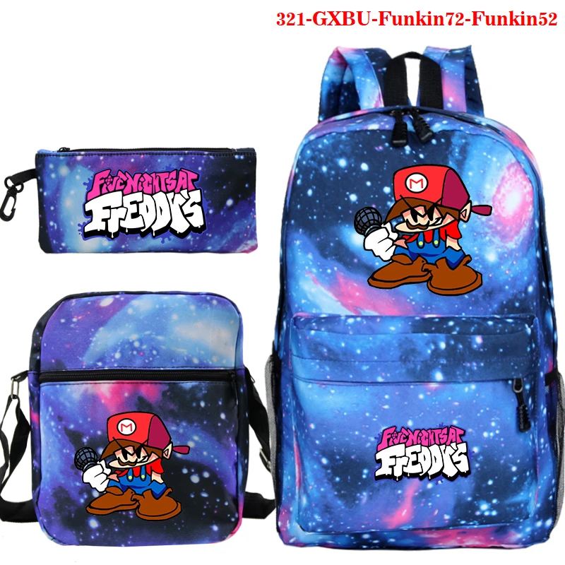 Friday Night Funkin Backpack Casual 3set Women School Backpack Women Backpack Multi-pocket School Bag for Teenage Girls Mochilas
Friday Night Funkin Backpack Casual 3set Women School Backpack Women Backpack Multi-pocket School Bag for Teenage Girls Mochilas