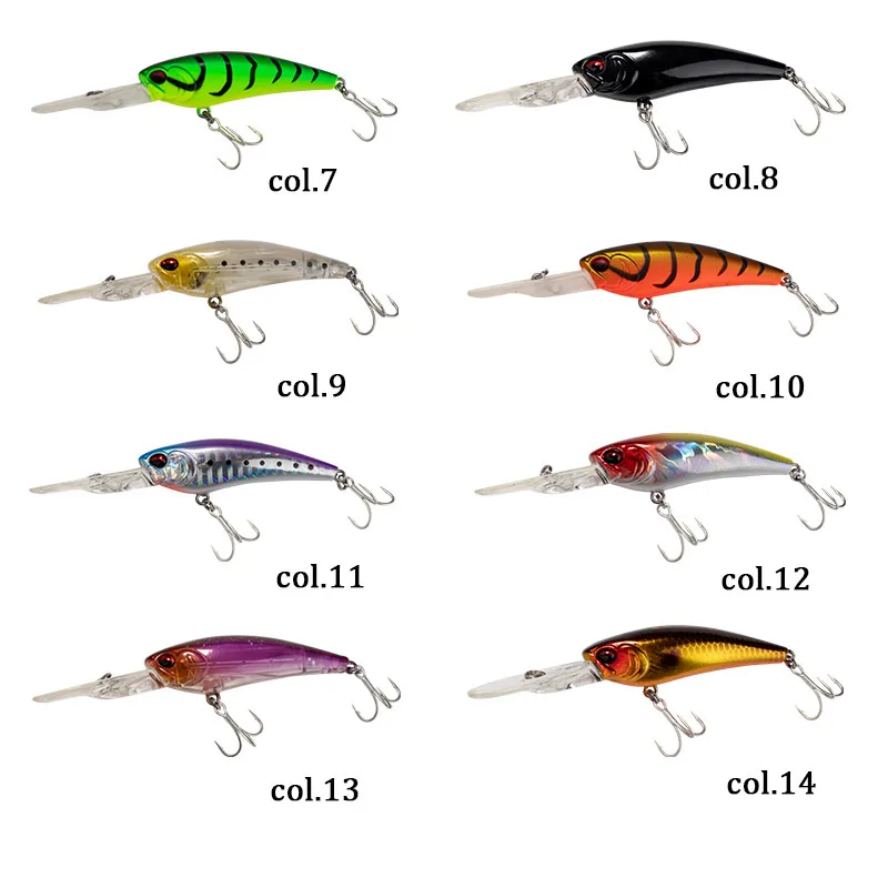 Crankbait Suspend Minnow Fishing Saltwater Lures Long Casting Equipped with Treble Hook
Crankbait Suspend Minnow Fishing Saltwater Lures Long Casting Equipped with Treble Hook