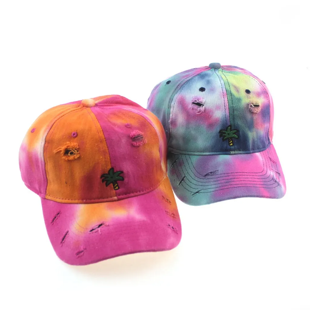 Tie-dye Print Embroidery Cotton Cap Women's Baseball Caps Fashion Hole Snapback Hats For Men Peaked Cap Summer Outdoor Sun Hats
Tie-dye Print Embroidery Cotton Cap Women's Baseball Caps Fashion Hole Snapback Hats For Men Peaked Cap Summer Outdoor Sun Hats