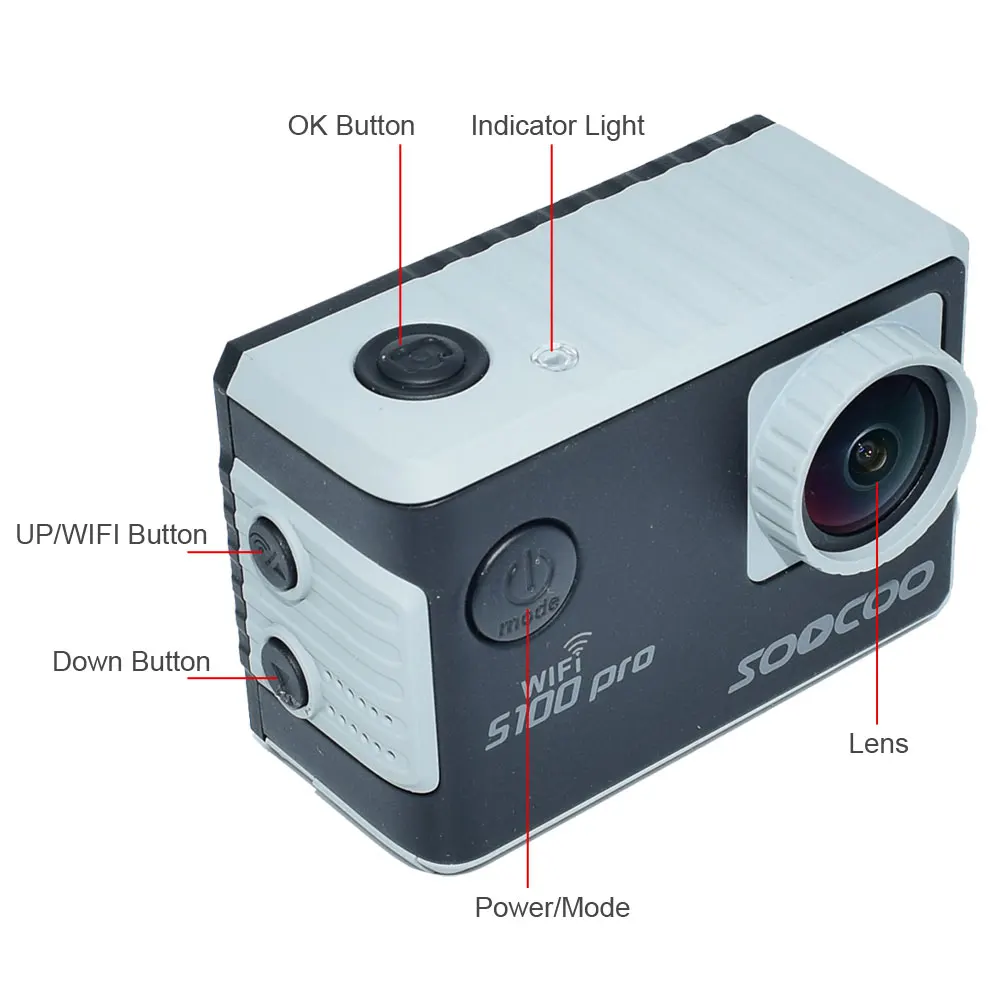 SOOCOO S100 Pro 4K Wifi экшн-видеокамера 2 0 &quotсенсорный экран Голосовое управление