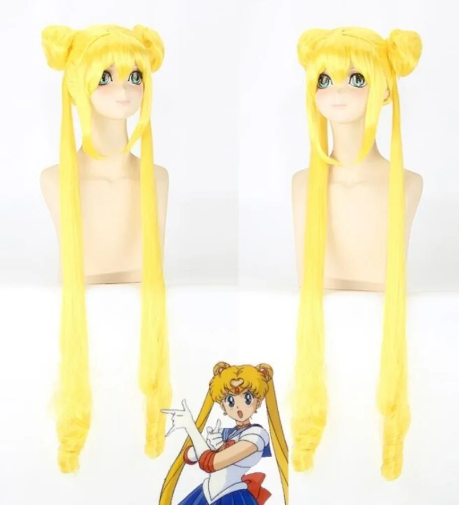 Tsukino Usagi Wigs 100cm Long Lemon Blonde Heat Resistant Synthetic Hair Cosplay Wig + Wig Cap
Tsukino Usagi Wigs 100cm Long Lemon Blonde Heat Resistant Synthetic Hair Cosplay Wig + Wig Cap