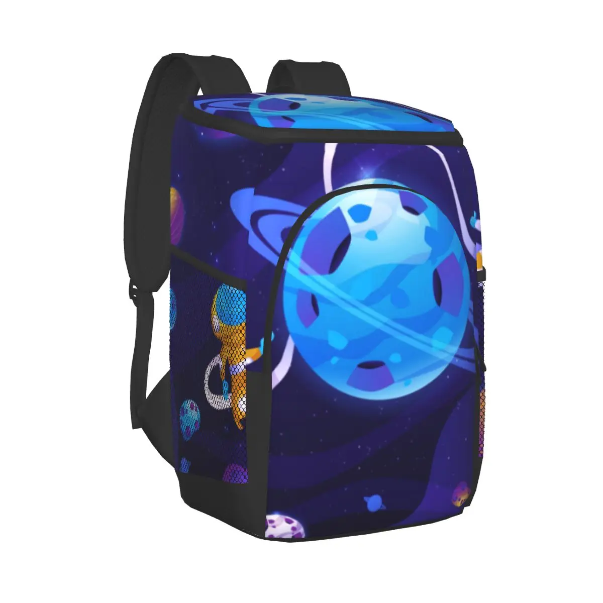 

Крутая теплая изолированная сумка мультяшная красочная Герметичная сумка для ланча с галактикой Термосумка для пикника сумка для хранения...