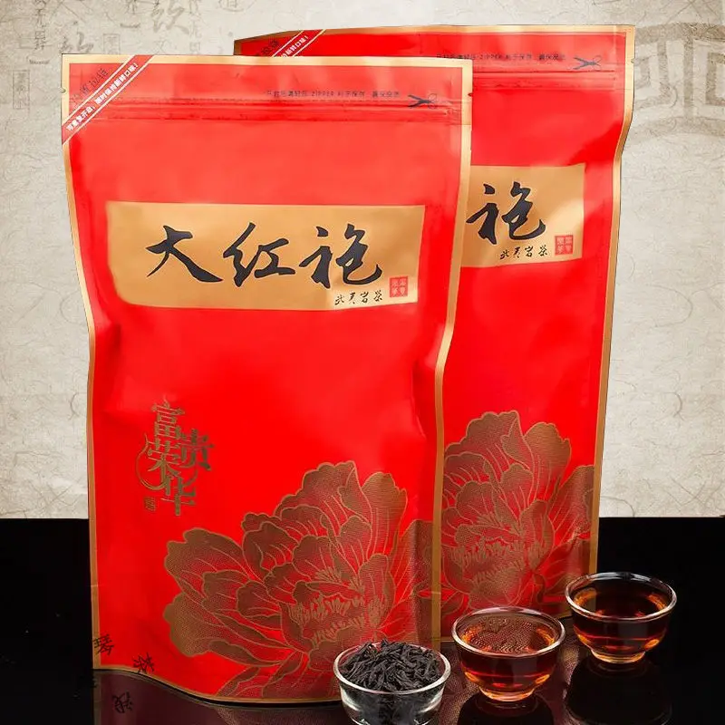 Фото 2021 Китай Da Hong Pao Oolong Китайский Большой красный халат сладкий вкус dahongpao чай