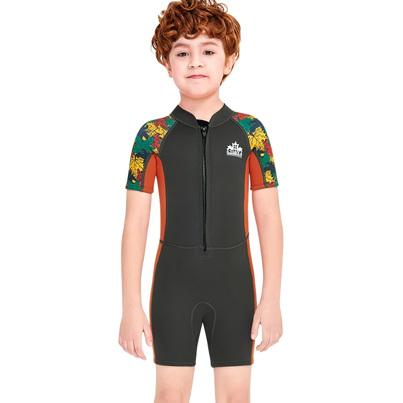 Children Maple Leaf Neoprene Wetsuits Swimwear Kids Print Surfing Swimsuits Diving Suits Boys Girls Swimming Bathing Suit
Children Maple Leaf Neoprene Wetsuits Swimwear Kids Print Surfing Swimsuits Diving Suits Boys Girls Swimming Bathing Suit
