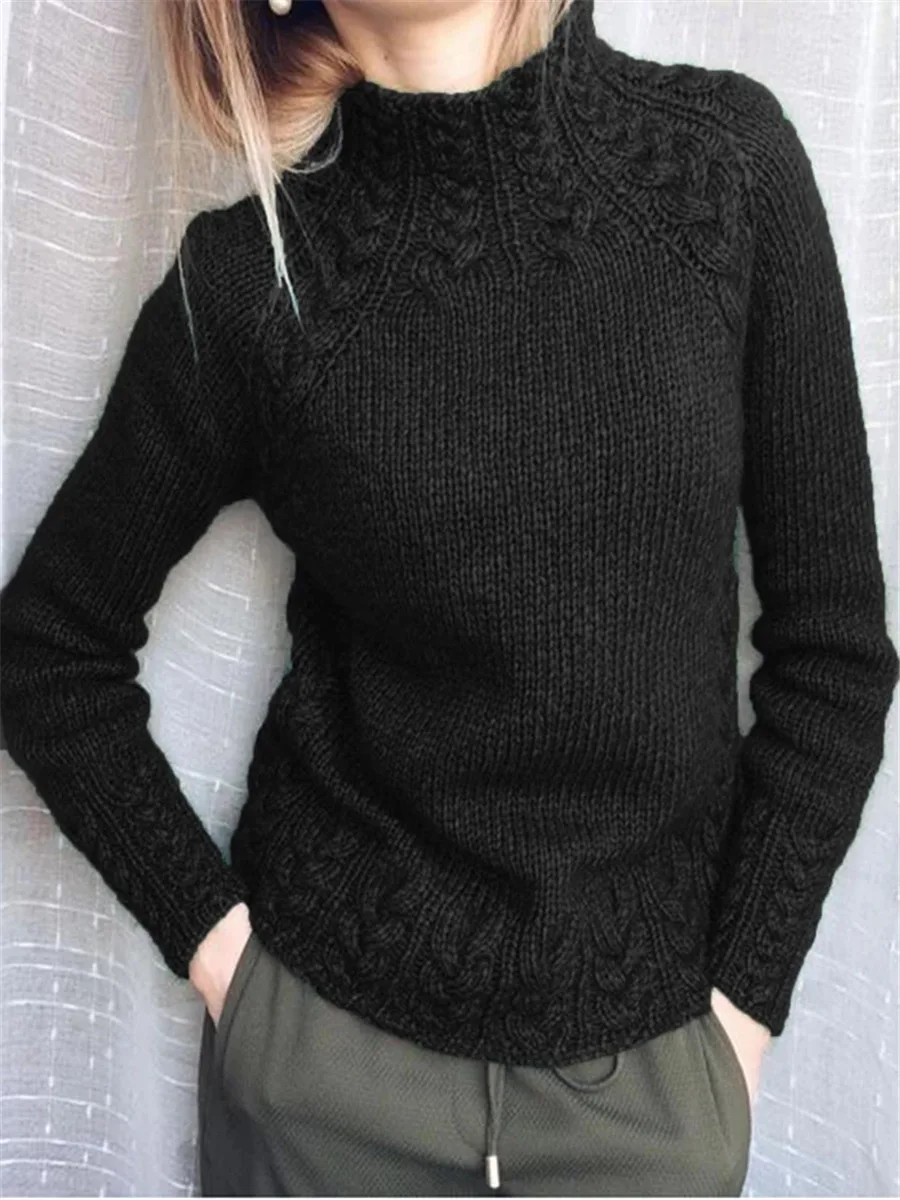 Ma Hua Wen Sweater Knit Sweater Women's European And American-Style Hot Selling Sweater Solid Color 
Ma Hua Wen Sweater Knit Sweater Women's European And American-Style Hot Selling Sweater Solid Color