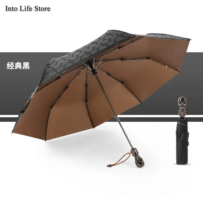 Luxury Skull Automatic Folding Umbrella Large Clear Beach Sun Umbrella UV Parasols Windproof Men Business Gift Ideas UPF50+
Luxury Skull Automatic Folding Umbrella Large Clear Beach Sun Umbrella UV Parasols Windproof Men Business Gift Ideas UPF50+