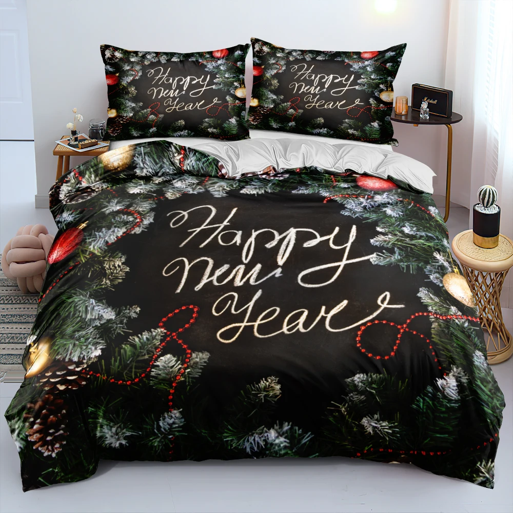 Festival Bedroom Bedding Sets Black Duvet Cover Set Twin Full Queen King Classic Quilt Cover Pillowcases New Christmas style
Festival Bedroom Bedding Sets Black Duvet Cover Set Twin Full Queen King Classic Quilt Cover Pillowcases New Christmas style