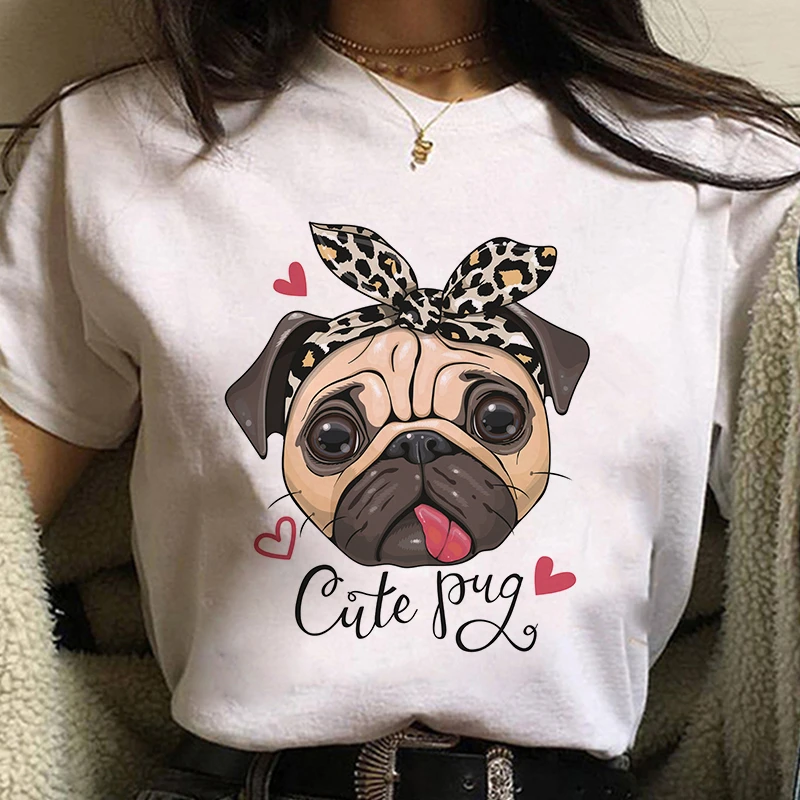 ZOGANKIN Pug Cute Graphic Print T-shirt Women Tee Harajuku Aesthetic White Tops Casual Tshirt New Summer Fashion Y2k Female
ZOGANKIN Pug Cute Graphic Print T-shirt Women Tee Harajuku Aesthetic White Tops Casual Tshirt New Summer Fashion Y2k Female
