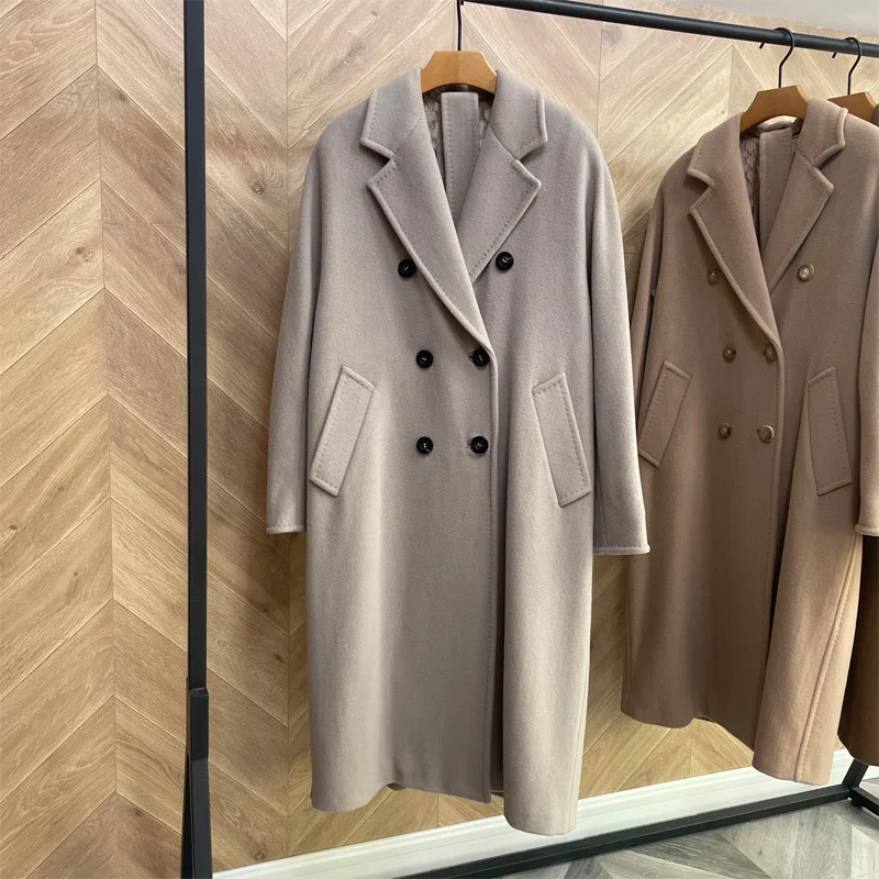 2021 autumn and winter new m family grey double breasted wool 101801 cashmere coat women's Sandy wool coat women's
2021 autumn and winter new m family grey double breasted wool 101801 cashmere coat women's Sandy wool coat women's