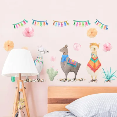 Cartoon Tropical Vegetation Three Cute Sheep Wall Stickers for Kids Baby Room Kindergarten Decoration Wall Decals Room Interior
Cartoon Tropical Vegetation Three Cute Sheep Wall Stickers for Kids Baby Room Kindergarten Decoration Wall Decals Room Interior