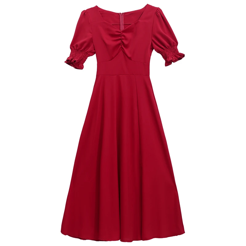 COIGARSAM 4XL Plus Size French Style Women dress New Summer High Waist Dresses Black Red 9915
COIGARSAM 4XL Plus Size French Style Women dress New Summer High Waist Dresses Black Red 9915