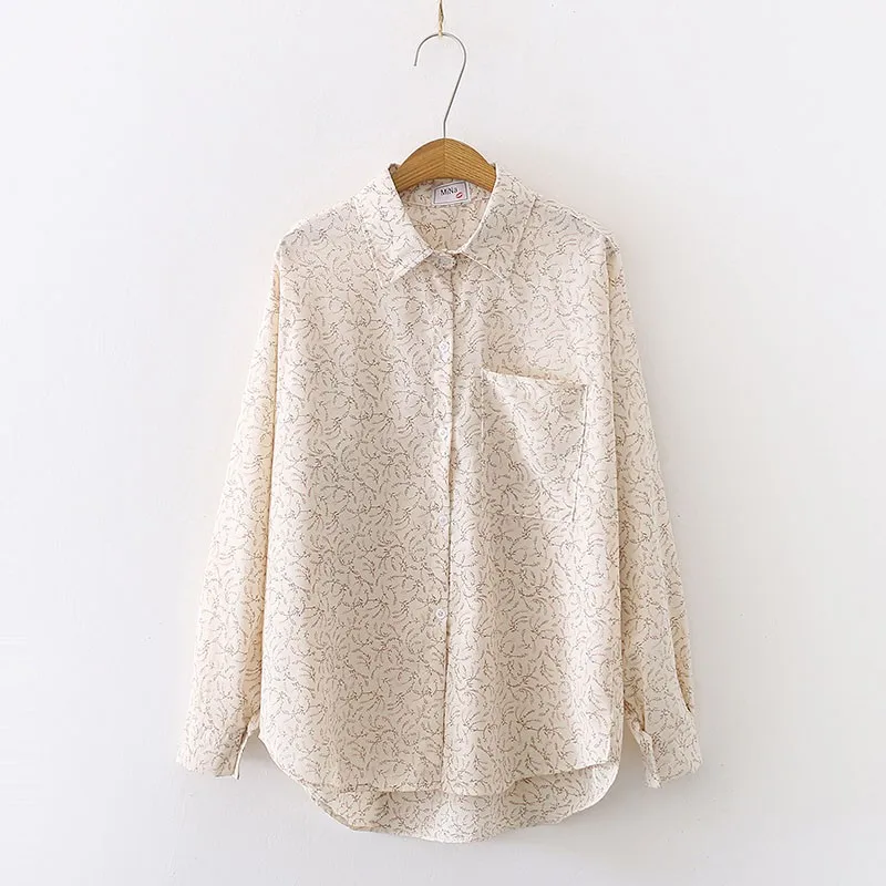 Women Clothes 2020 Korean Summer Chiffon Blouse Female Tops Women's Floral Printing Temperament Loose Leisure Long Sleeve Shirts
Women Clothes 2020 Korean Summer Chiffon Blouse Female Tops Women's Floral Printing Temperament Loose Leisure Long Sleeve Shirts