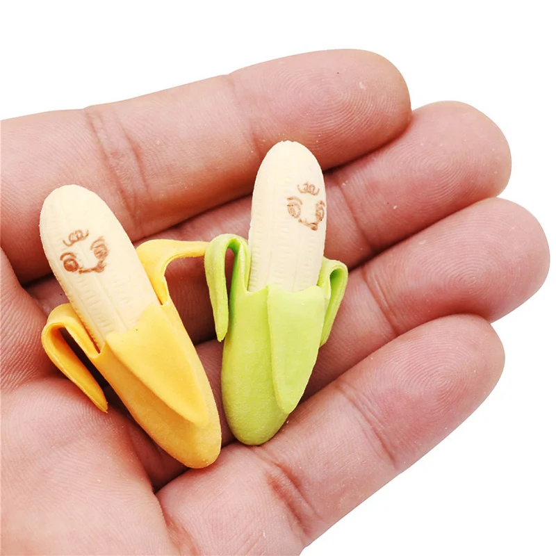 48 Bags 96 Pcs Banana Shape Pencil Eraser Fruit Fantastic Promotional Eraser Happy Learning Student Stationery
48 Bags 96 Pcs Banana Shape Pencil Eraser Fruit Fantastic Promotional Eraser Happy Learning Student Stationery